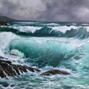 Stormy Southern Coastline by NZ artist Tania jack